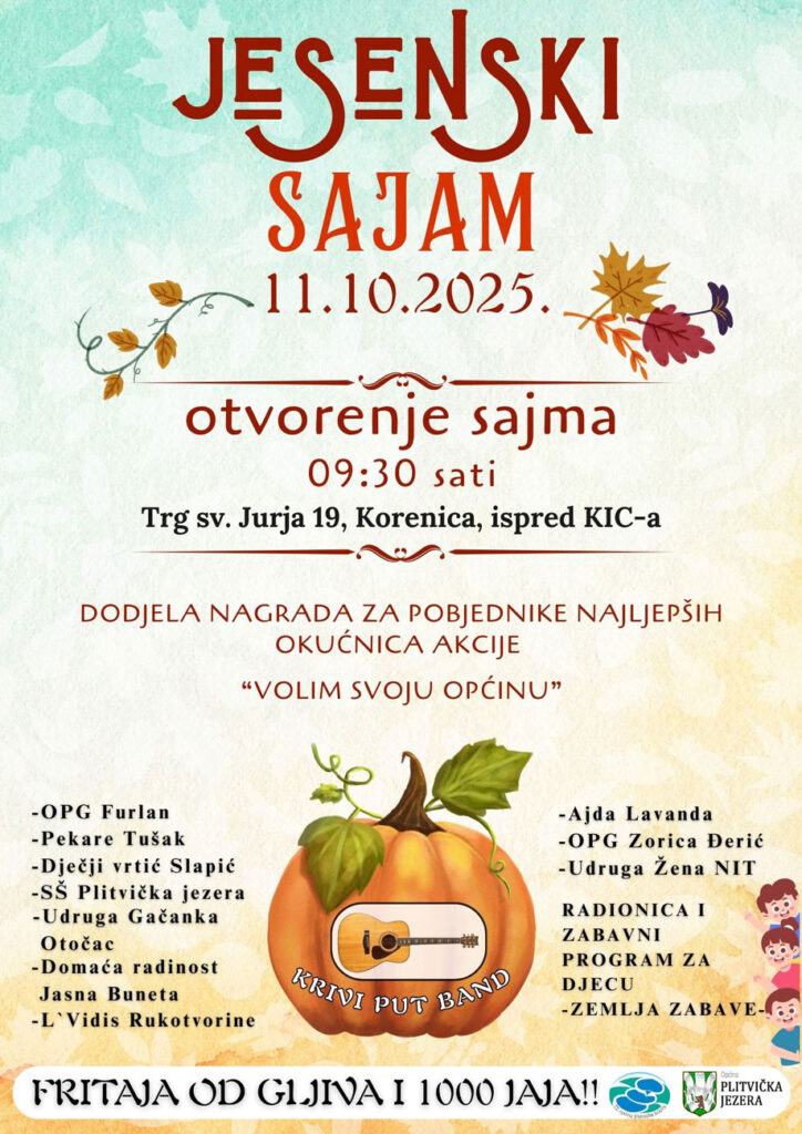 jesenski sajam Korenica plakat