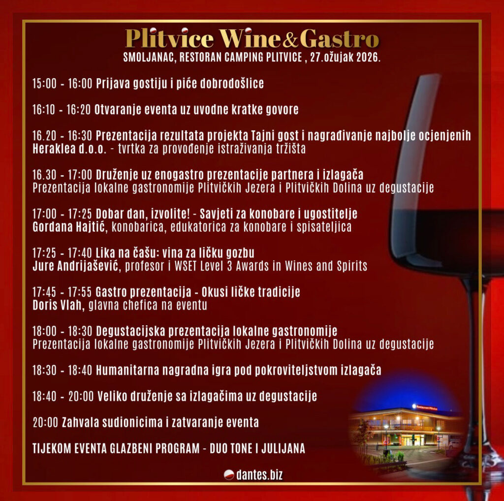 Wine & Gastro Plitvice 2026 program