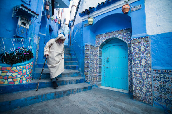 Chefchaouen, plavi grad u Maroku, s tradicionalnim plavim kućama
