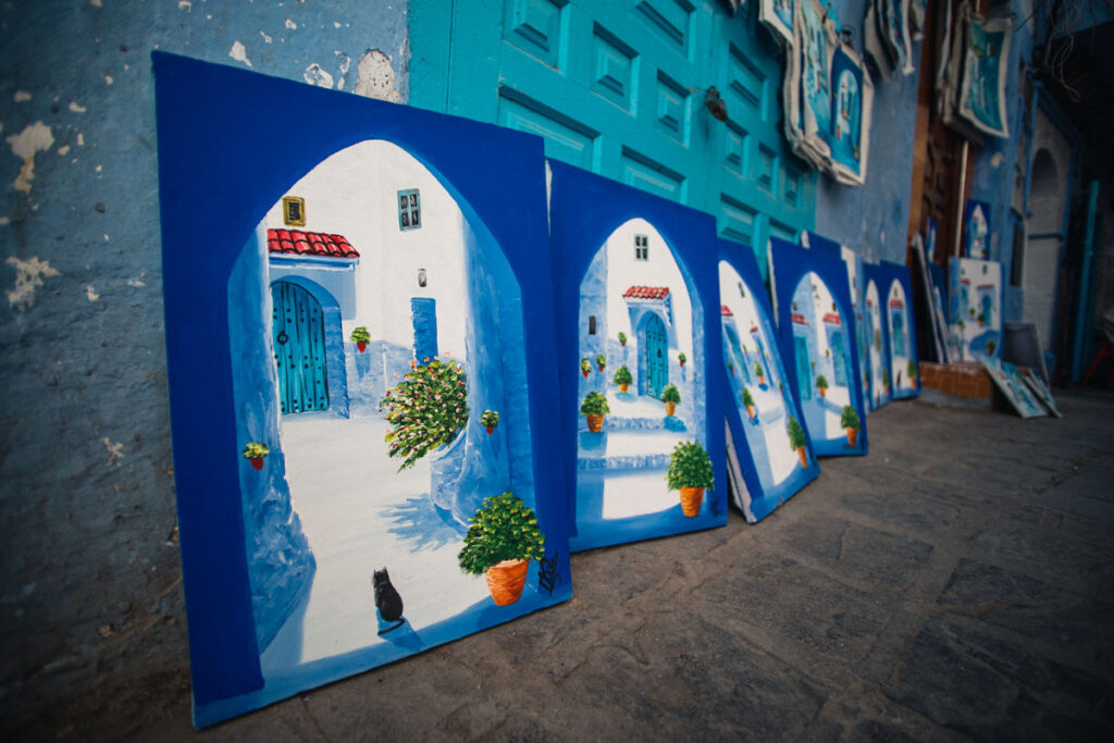 slike na ulici chefchaouen