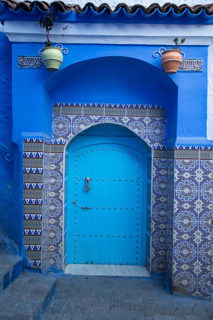 Tradicionalna plava vrata chefchaouen
