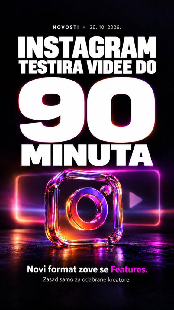 Instagram Features: videi do 90 minuta